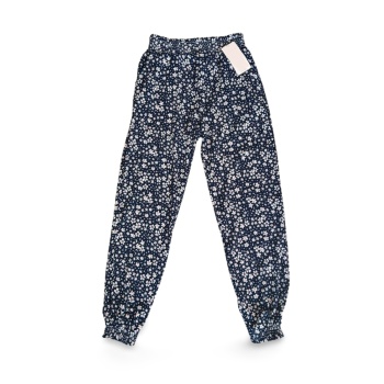 Bürümcek Kumaş Büyük Beden Beli Lastikli Kadın Tayt Pantolon Lastikli Paça - Royaleks - R1