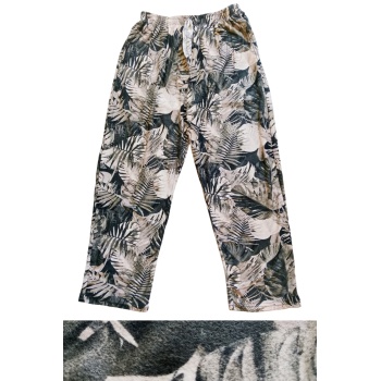 Süet Cepli Pantolon Eşofman Pijama Altı Büyük Beden  Düz Paça Desen 4