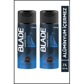 2 Adet Blade Marine Fresh Erkek Deodorant Sprey 150 ml