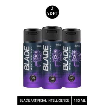 3 Adet Blade Artificial Intelligence 2.0 Deodorant 150mL