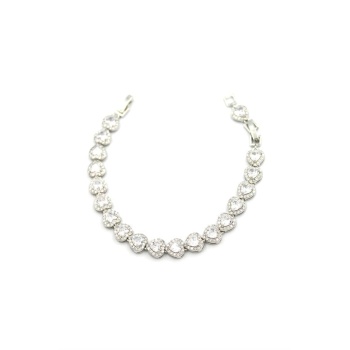 Zirkon Taşlı Bileklik - Gümüş