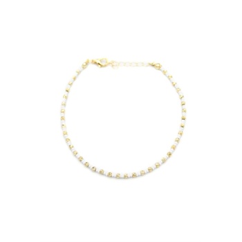 Dorika Boncuk Halhal - Beyaz