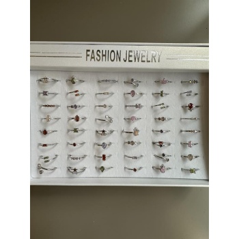 48li Taşlı Yüzük - Gümüş