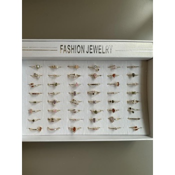 48li Taşlı Yüzük - Altın