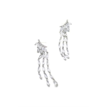 Zirkon Taşlı Küpe - Gümüş