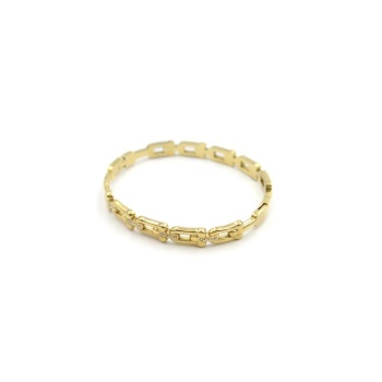 Taşlı Tf Bilezik - Altın