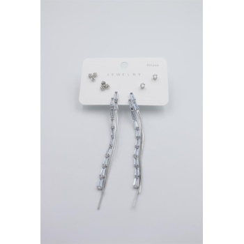 Çoklu Set Küpe - Gümüş