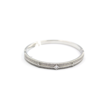 Zirkon Taşlı Bilezik - Gümüş