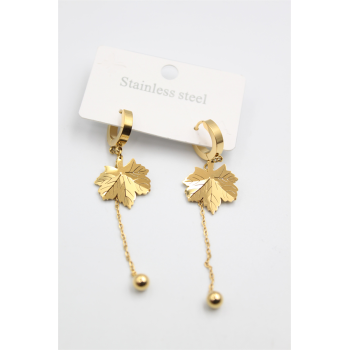 Çınar Ağacı Küpe - Altın