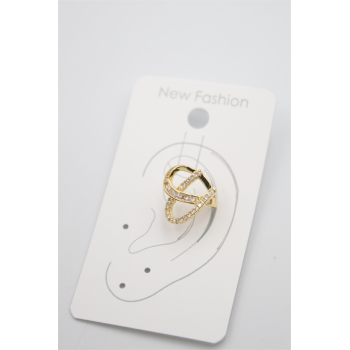 Taşlı Kıkırdak Küpe - Altın