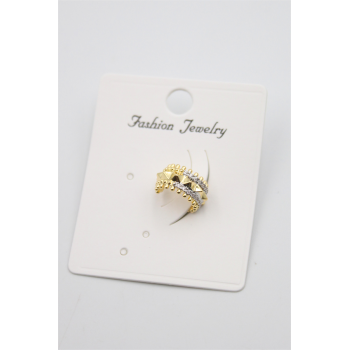 Taşlı Kıkırdak Küpe - Altın