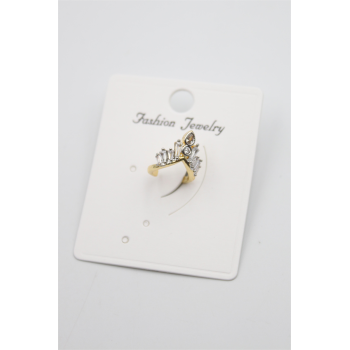 Taşlı Kıkırdak Küpe - Altın