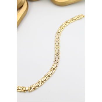 Taşlı Xuping Bileklik - Altın