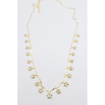 Yıldız Sallantılı Kolye - Altın