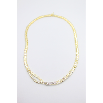 Fermuar Kolye - Altın