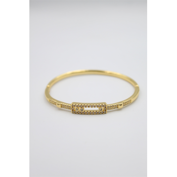 Taşlı Vip Bilezik - Altın