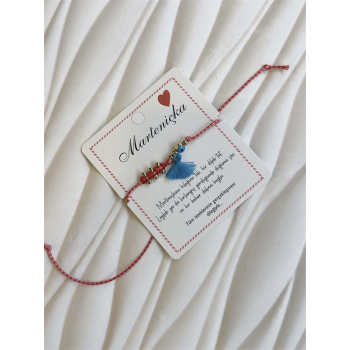 Marteniçka İp Bileklik - Kırmızı