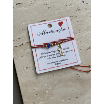 Marteniçka İp Bileklik - Kırmızı