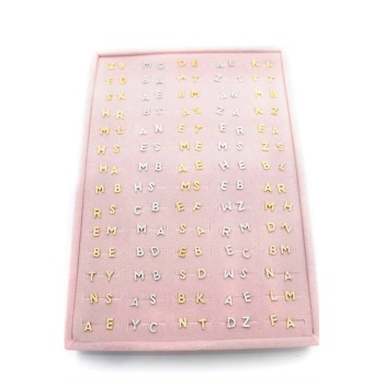 140lı Standlı Harf Tragus Küpe - ÇOK RENKLİ