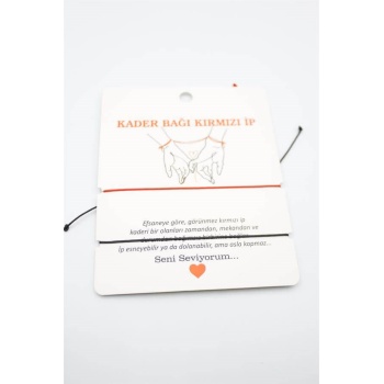 2li Arkadaş Bilekliği - Kırmızı