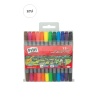 12 li Pritt Çift Uçlu Keçeli Kalem - 12 Renk