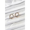 316L Çelik Gold Renk 12 mm Halka Kadın Küpe - TJ-BKP11224