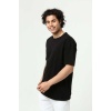 Siyah Erkek Basic Oversize Bisiklet Yaka Kısa Kollu T-Shirt
