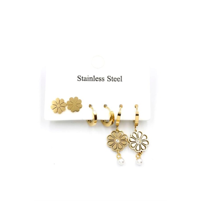 6lı Set Küpe - Altın