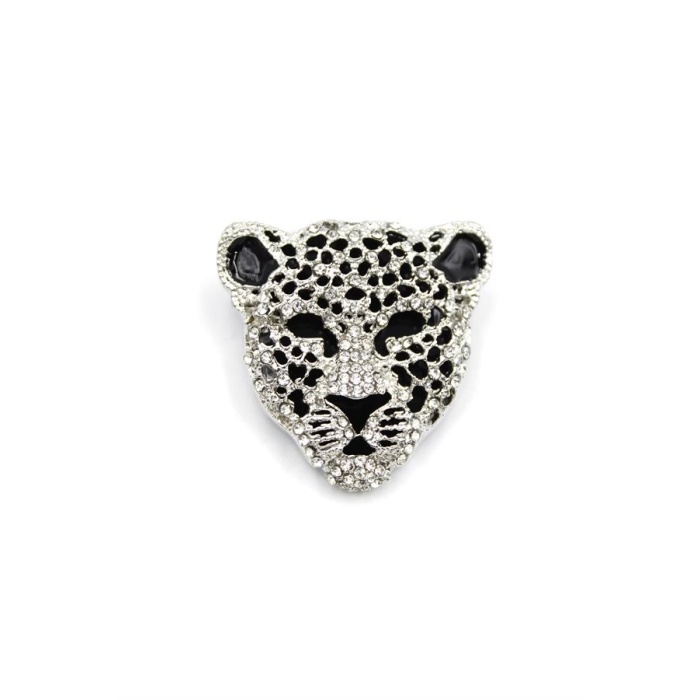 Leopar Broş - Gümüş