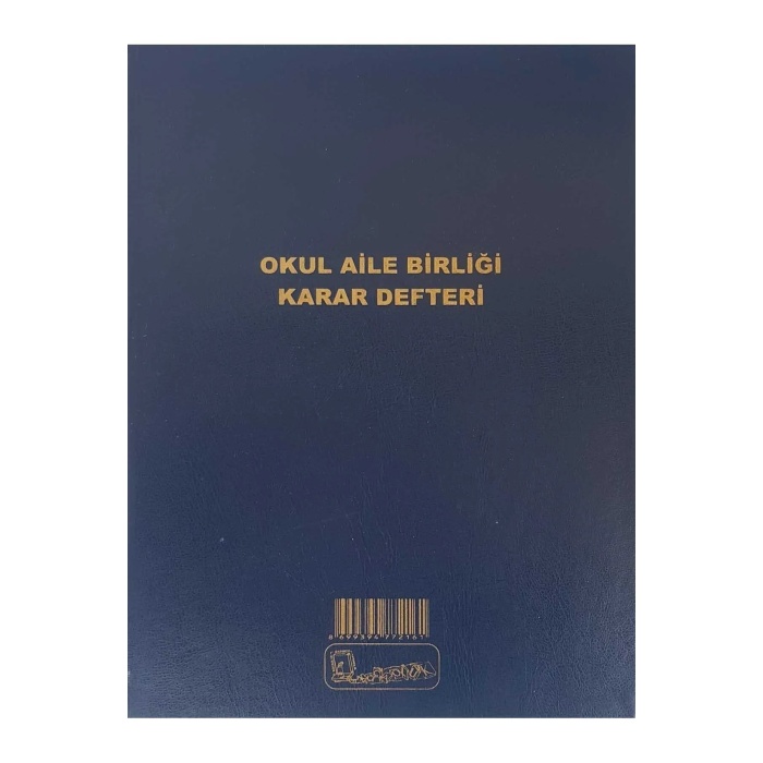 Kocaoluk Okul Aile Birliği Karar Defteri Cilt Kapak
