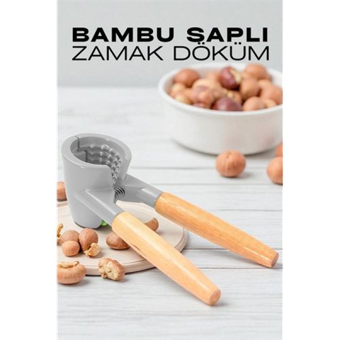 Fındık ve Ceviz Kırıcı - Bambu Saplı Döküm Ceviz Fındık Kıracağı
