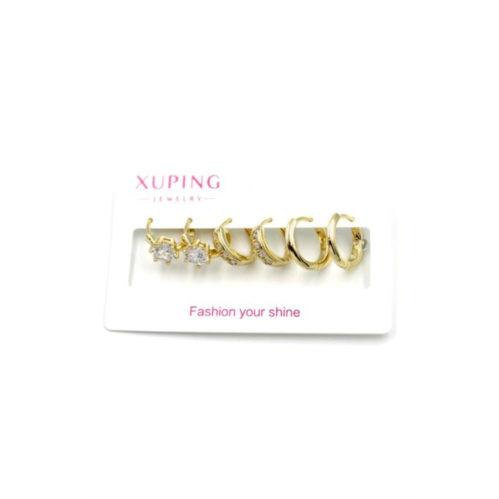 6lı Xuping Küpe - Altın