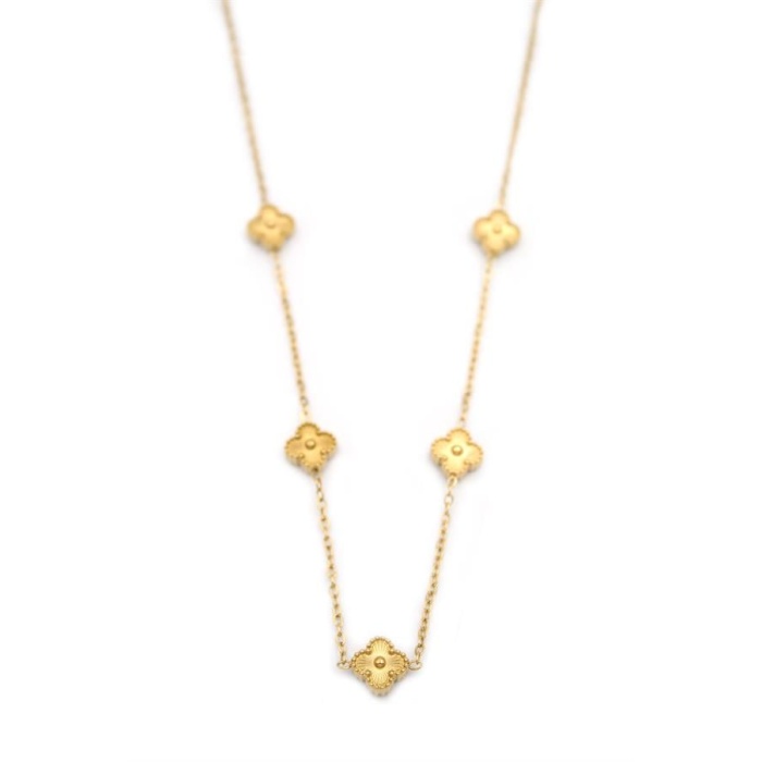 Vc Yonca Kolye - Altın