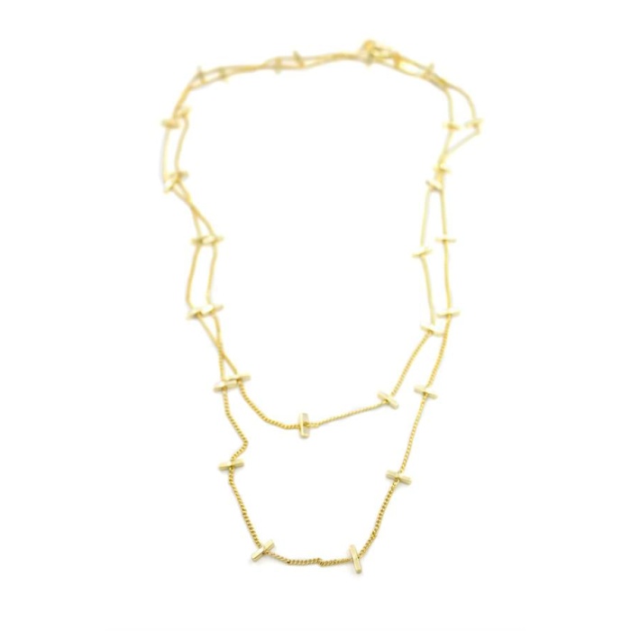 Çubuk Kolye - 60cm - Altın