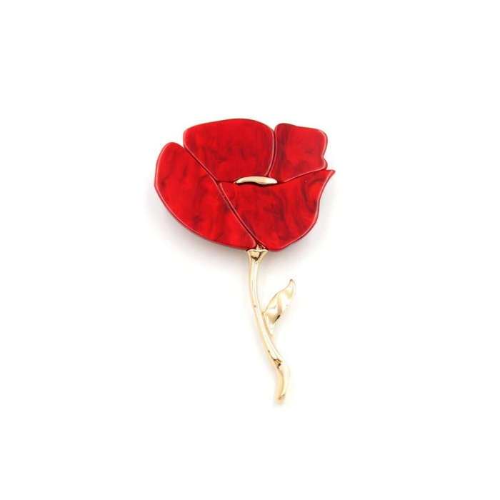 Gelincik Broş - Kırmızı
