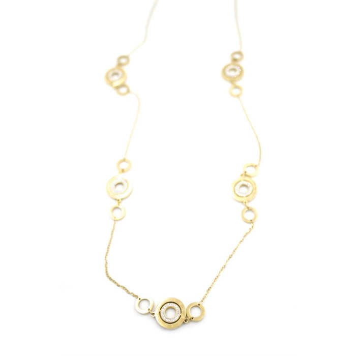 Halka Kolye - 90 cm - Altın