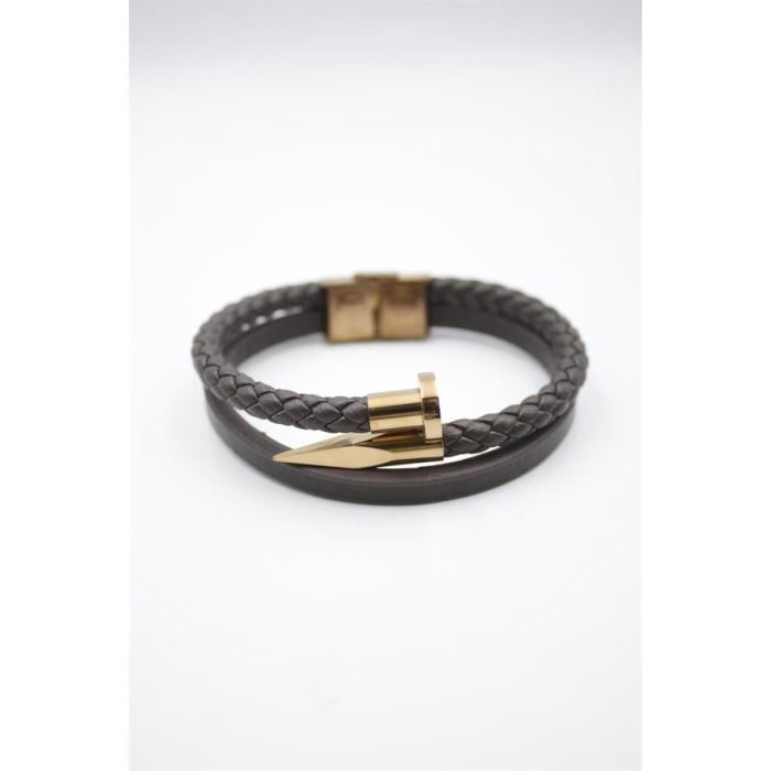 Deri Çivi Bileklik - Rose