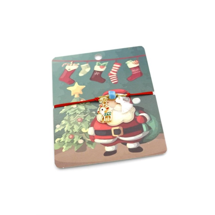 Yeni Yıl İp Bileklik - Kırmızı