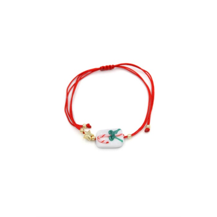 Murano Cam Yeni Yıl Bileklik - Kırmızı