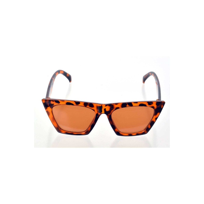 Leopar Çerçeve Cat Eye Kadın Güneş Gözlüğü - Moda Gözlük