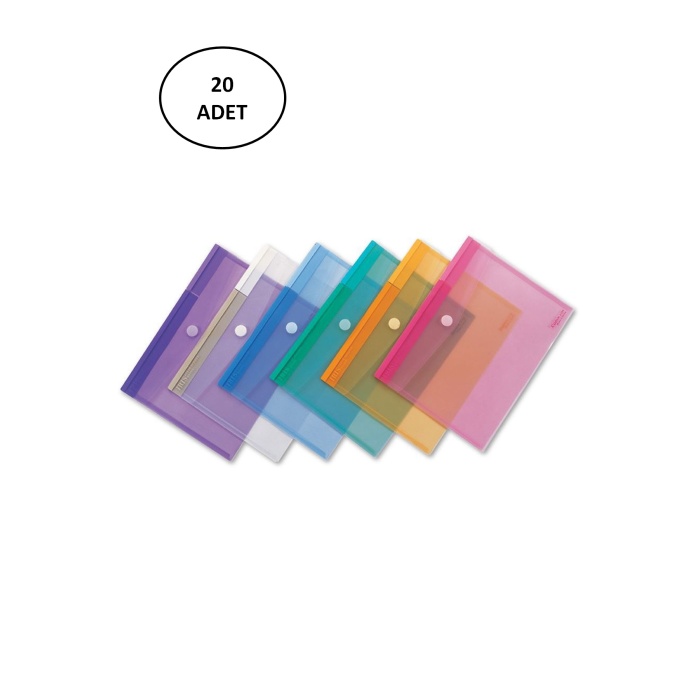 Comix Comıx F118A Şeffaf Plastik Evrak Zarfı 20 Adet
