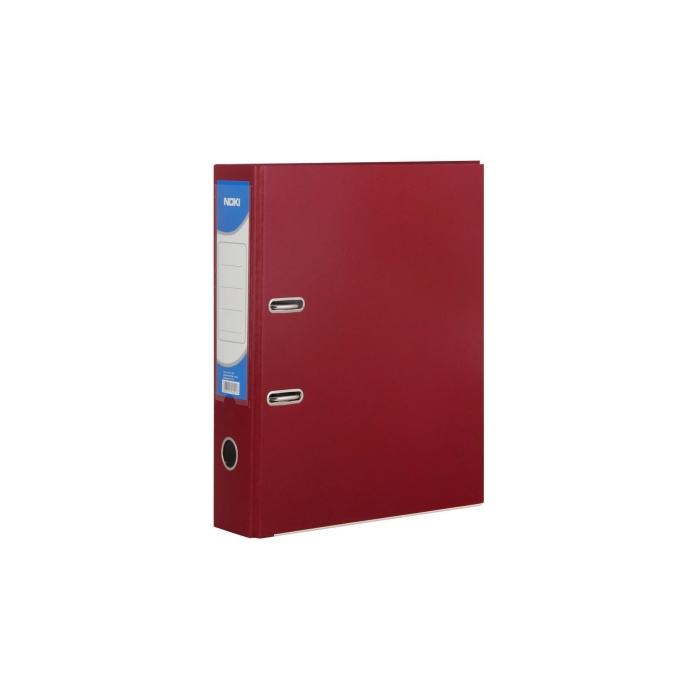 Noki Geniş Plastik Klasör Çakmalı Bordo 1 Adet