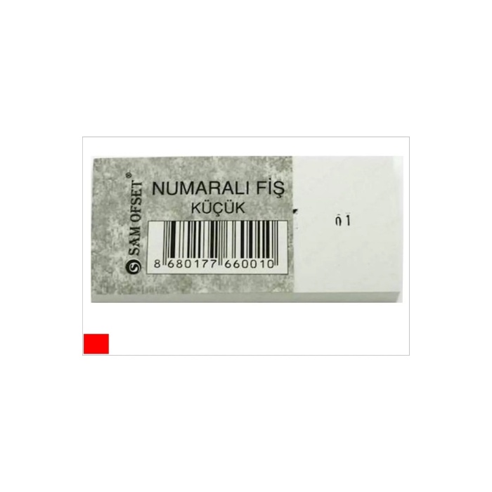 Sam Ofset Numaralı Fiş Numaratörlü Fiş 36lı