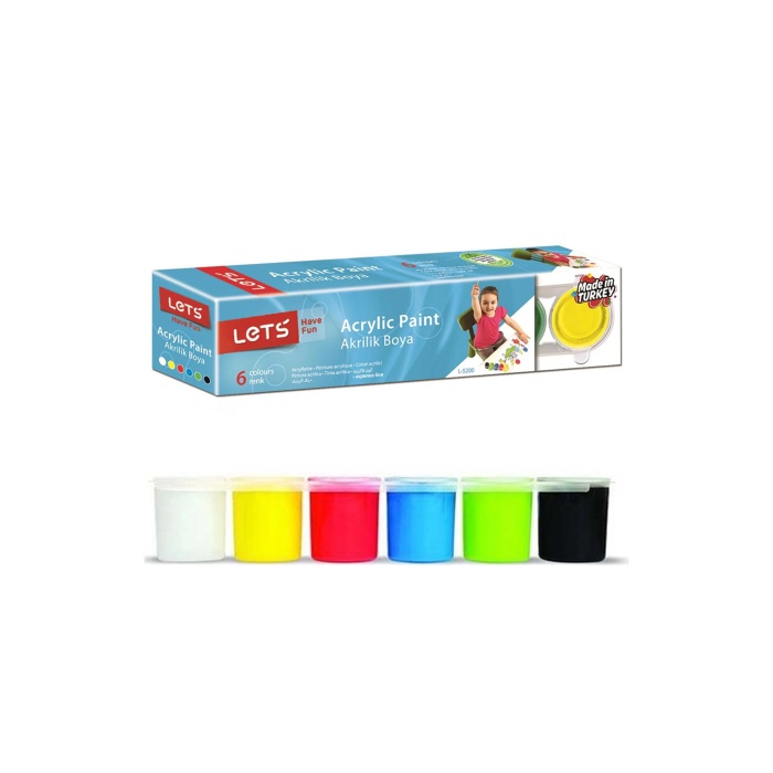 Akrilik Boya Ana Renkler 25 Mg 6 Renk