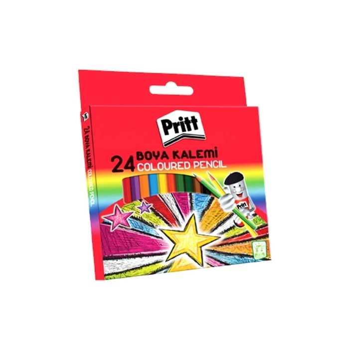 Pritt Karton Kutu Tam Boy 24lü Kuru Boya Seti