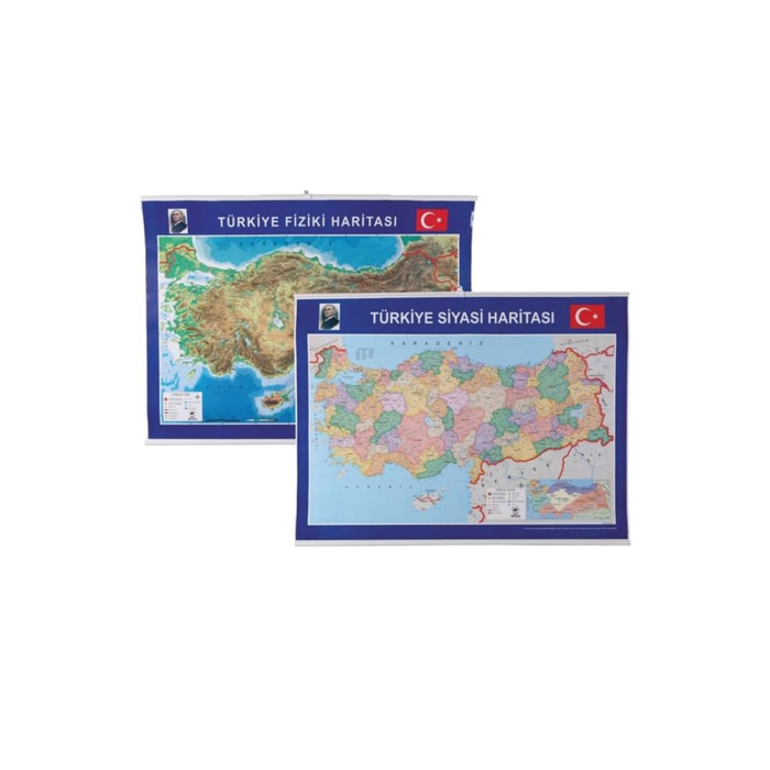 Gülpaş Türkiye Fiziki ve Siyasi Harita Çıtalı