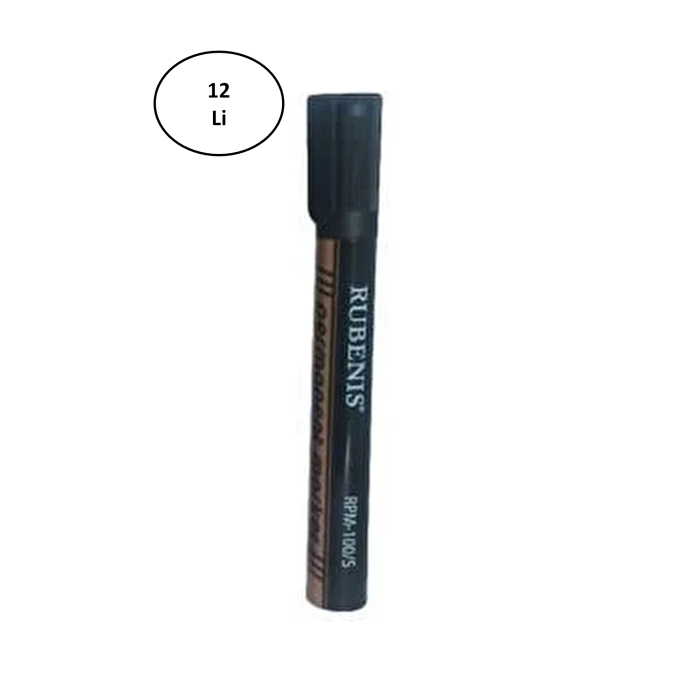 Rubenis Markör Permanent Yuvarlak Uç Siyah 12li