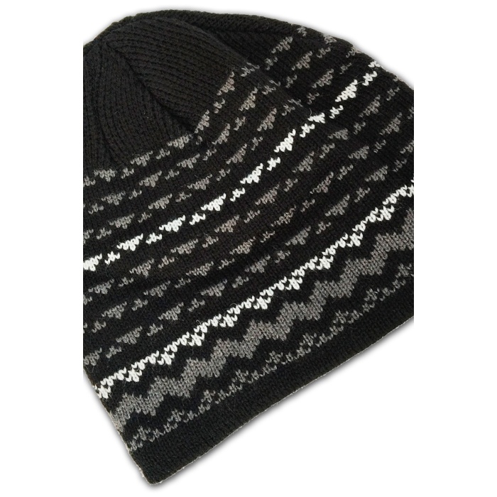 Akrilik Çift Kat Yün Yetişkin Desenli Bere Desen 4