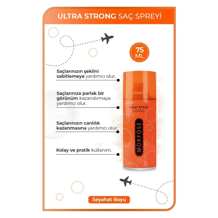 Ultra Strong Saç Spreyi 75 ML - Güçlü Tutuş - mrfs