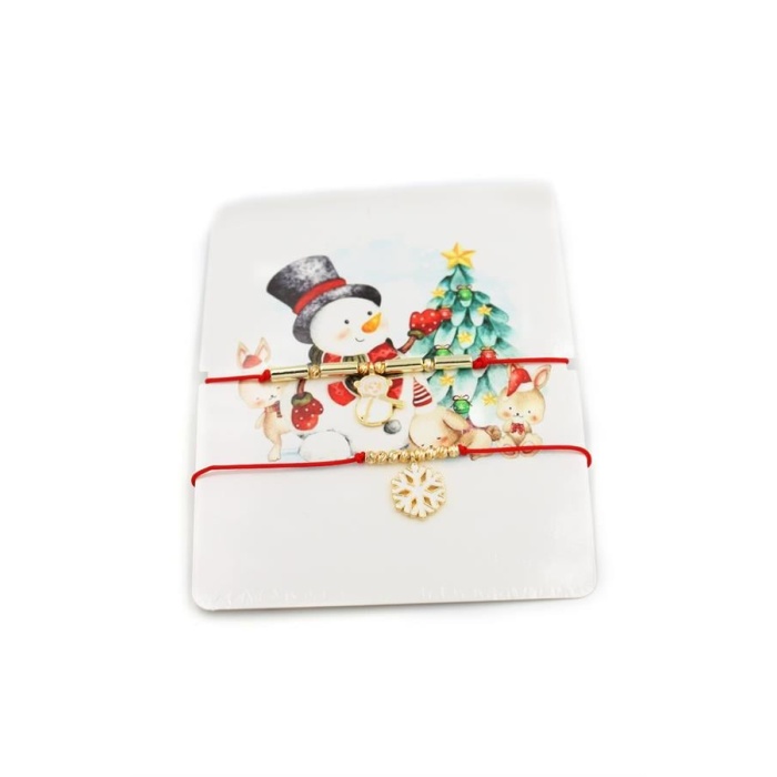 Yeni Yıl İp Bileklik - Kırmızı